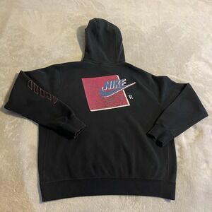 Nike Air Hoodie Men Medium Black Sweatshirt Pullover Sweater Workout Streetwear